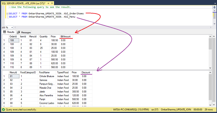 SQL Server UPDATE JOIN